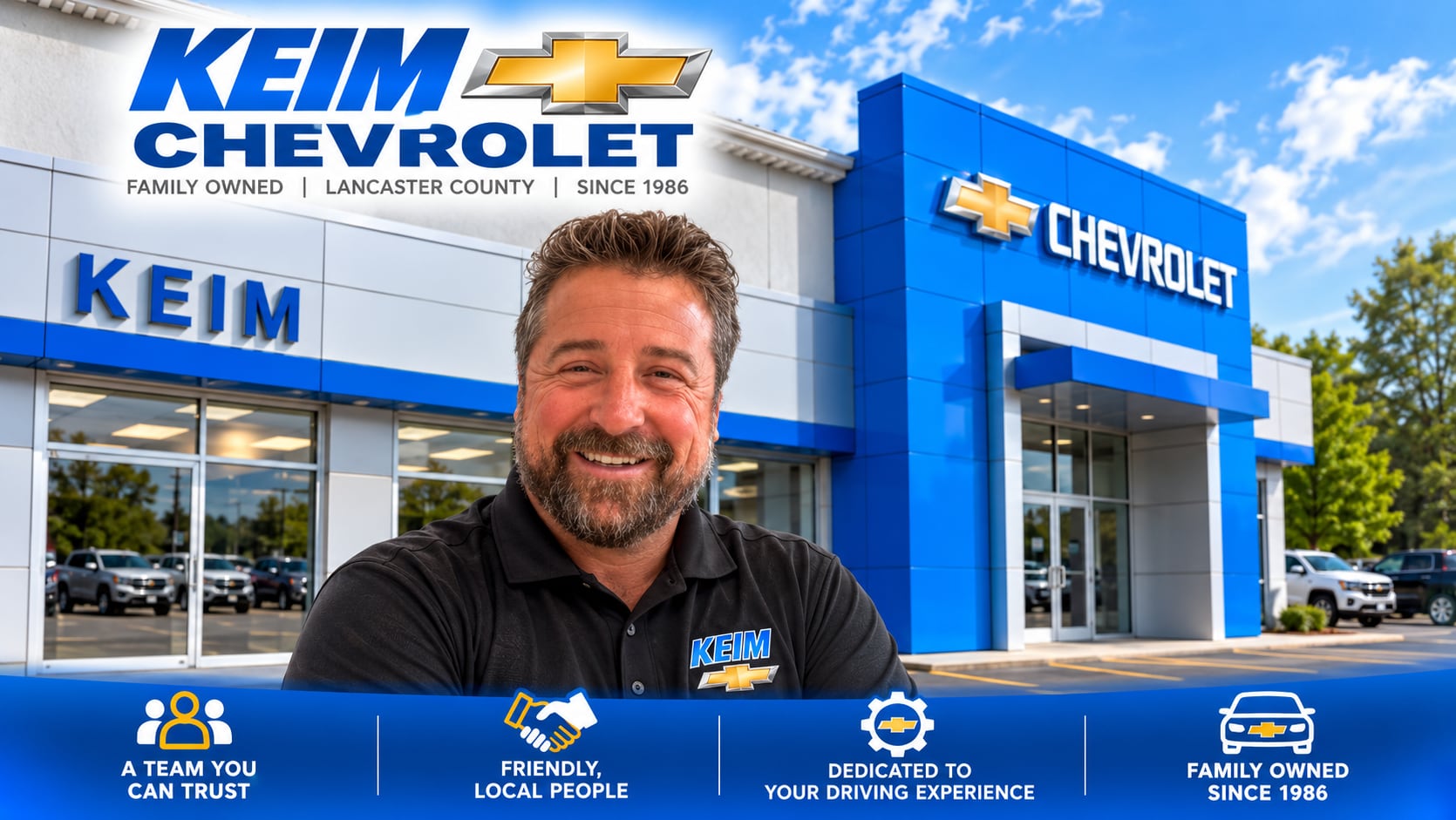 Family-owned Keim Chevrolet dealership in Paradise Pennsylvania serving Lancaster County