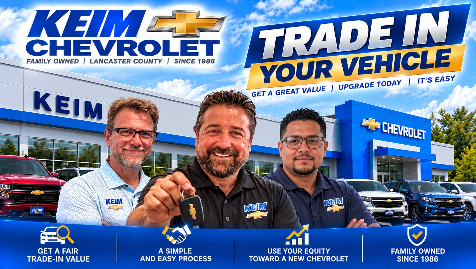 Trade in a vehicle at Keim Chevrolet