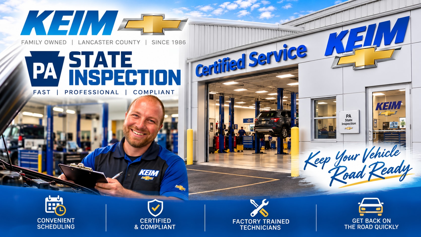 Pennsylvania state inspection at Keim Chevrolet