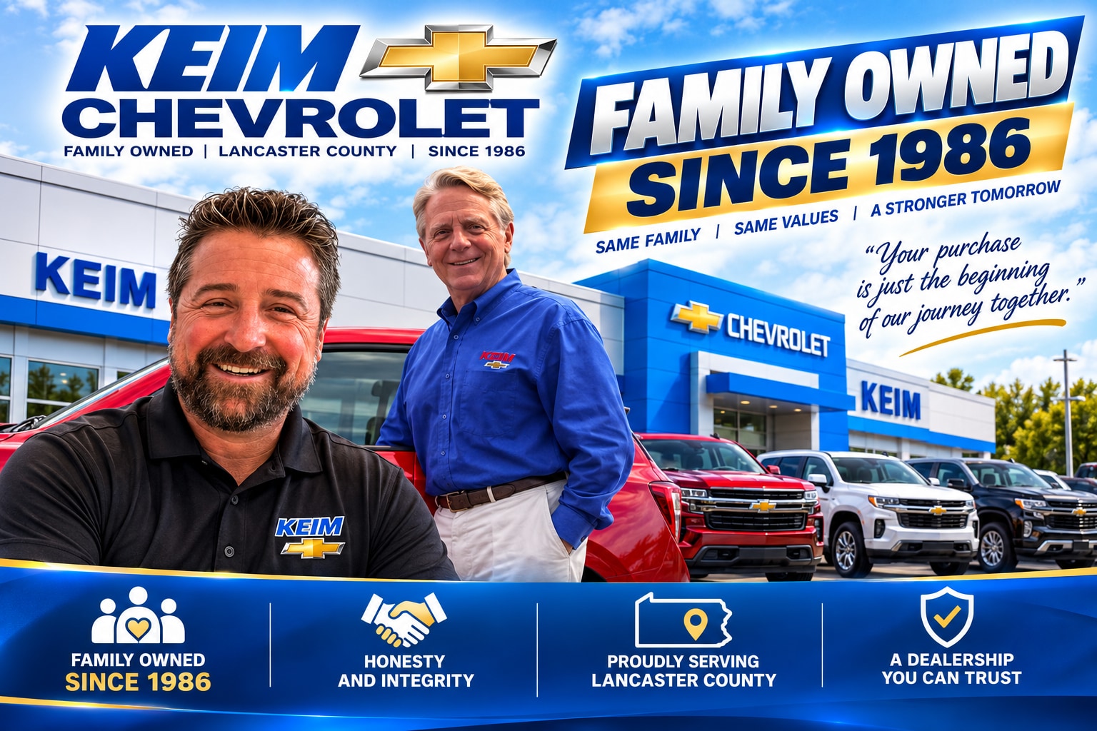 Keim Chevrolet family and team serving Lancaster County Pennsylvania