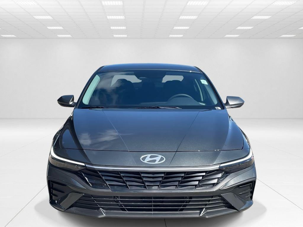 New 2026 Hyundai Elantra Hybrid Blue Sedan