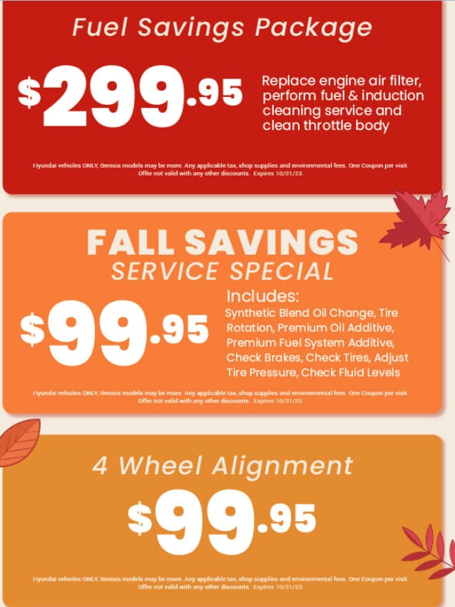 Hyundai coupons for oil cheap change