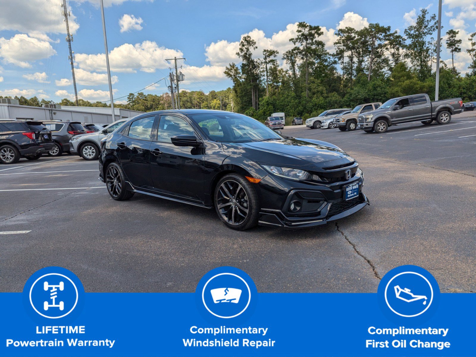 Used 2021 Honda Civic Hatchback Sport with VIN SHHFK7H44MU221093 for sale in Mccomb, MS