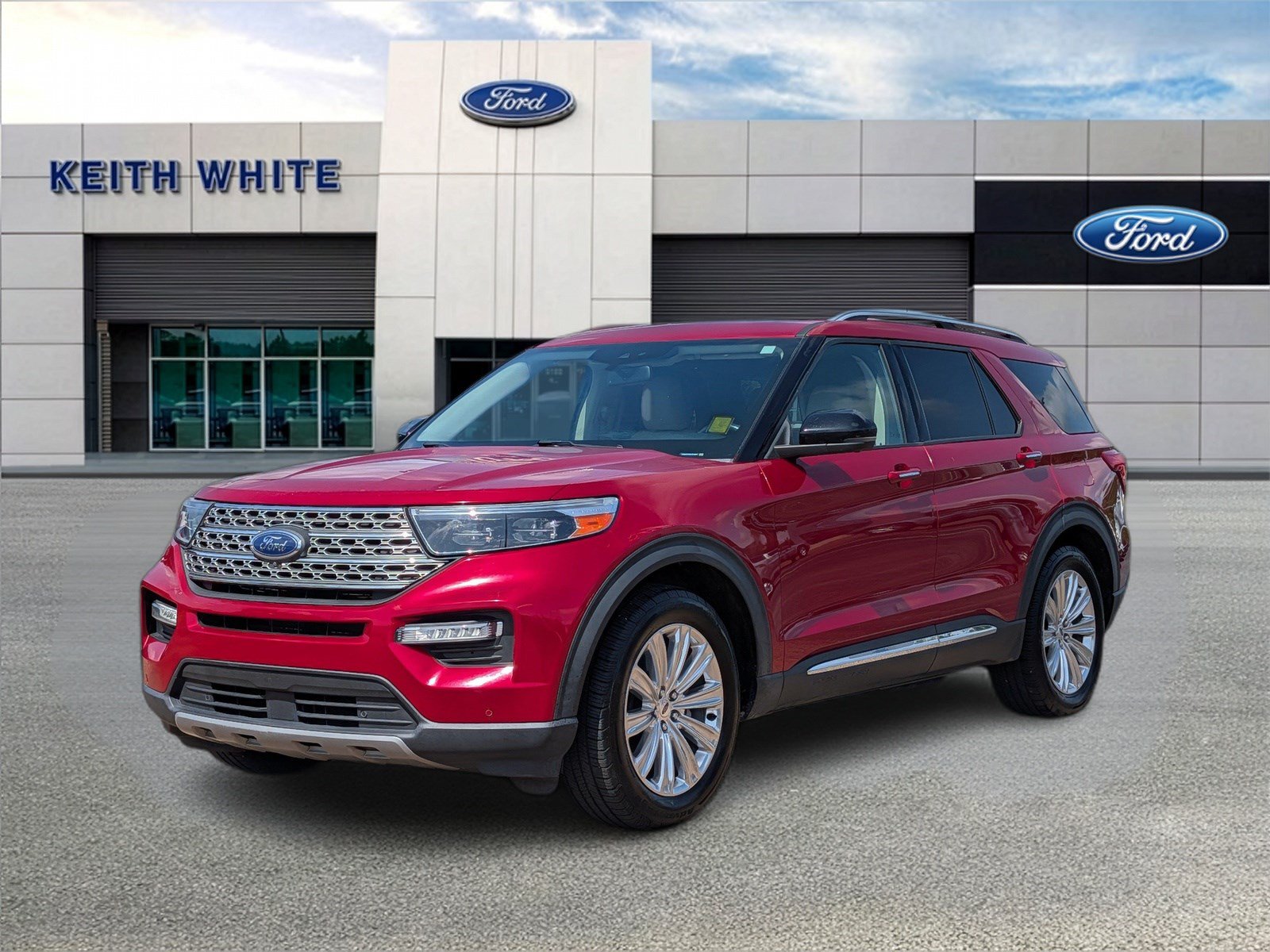 Rapid Red Metallic Tinted Clearcoat 2020 Ford Explorer SUV / Crossover Rear-Wheel Drive Automatic