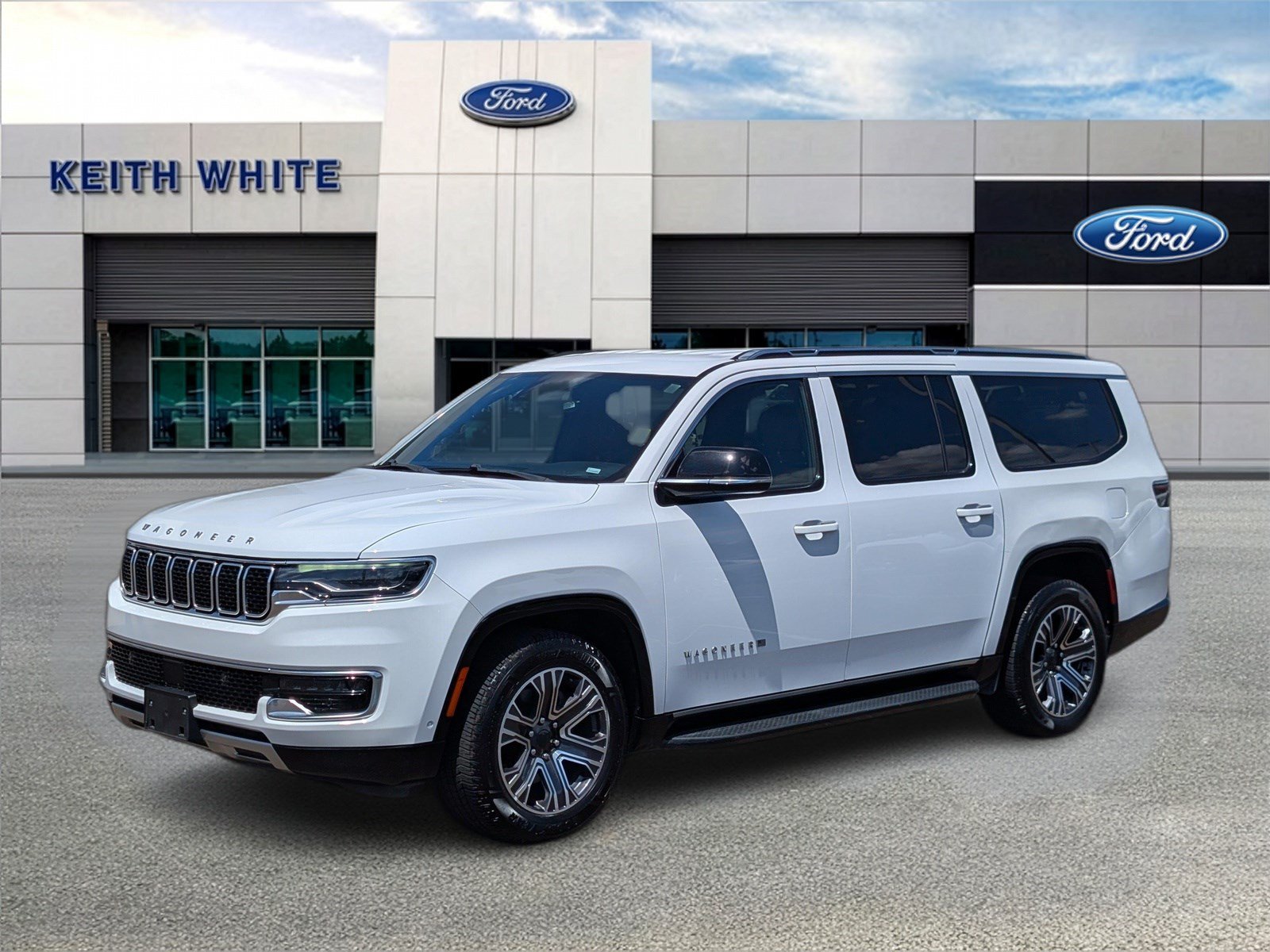 Bright White 2024 Jeep Wagoneer L SUV / Crossover Four-Wheel Drive 8-Speed Automatic