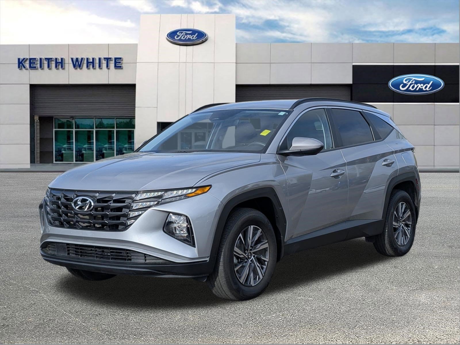 Shimmering Silver 2024 Hyundai Tucson Hybrid Blue AWD SUV / Crossover All-Wheel Drive 6-Speed Automatic