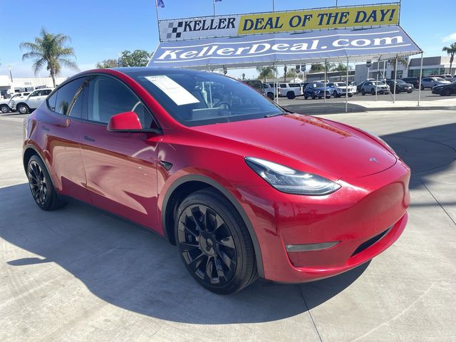 Used 2022 Tesla Model Y Long Range with VIN 7SAYGDEE9NF349468 for sale in Hanford, CA