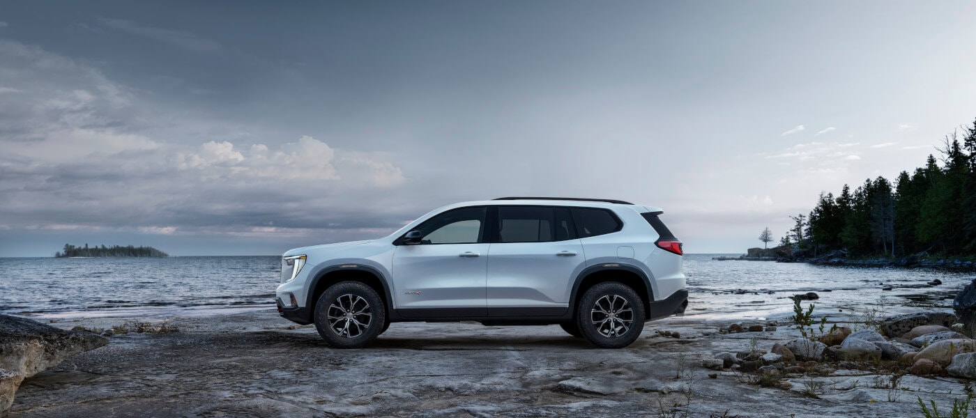 2025 GMC Acadia Exterior Side Parked On Beach