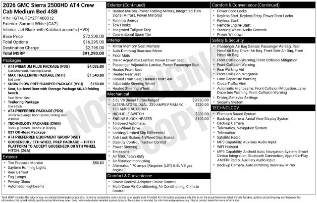 2026 GMC Sierra 2500HD AT4 - Photo 7