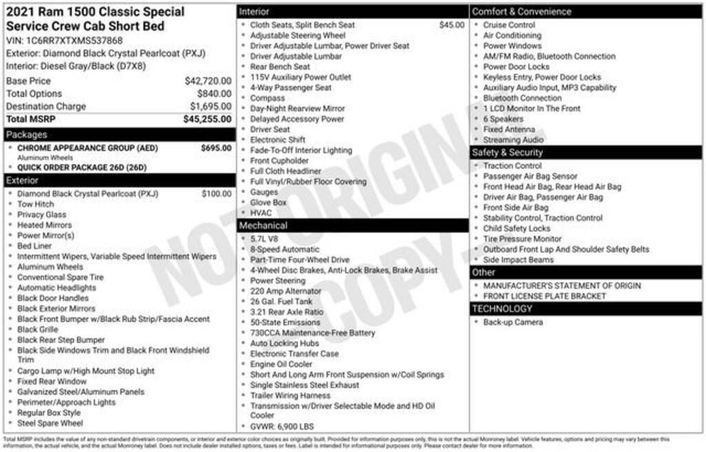 Used 2021 Ram 1500 Classic SSV