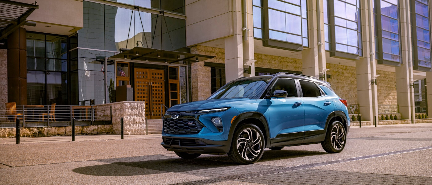 2026 Chevy Trailblazer parked by commercial building