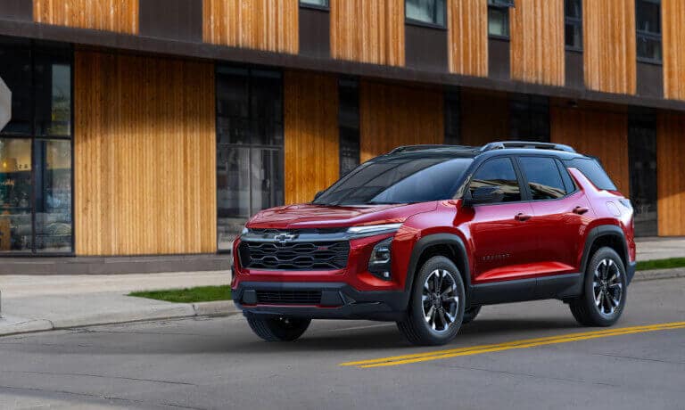 2025 Chevrolet Equinox waiting at city stoplight
