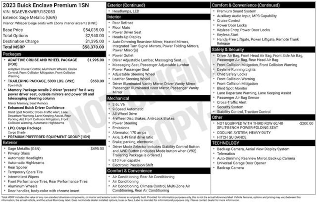 Used 2023 Buick Enclave Premium SUV