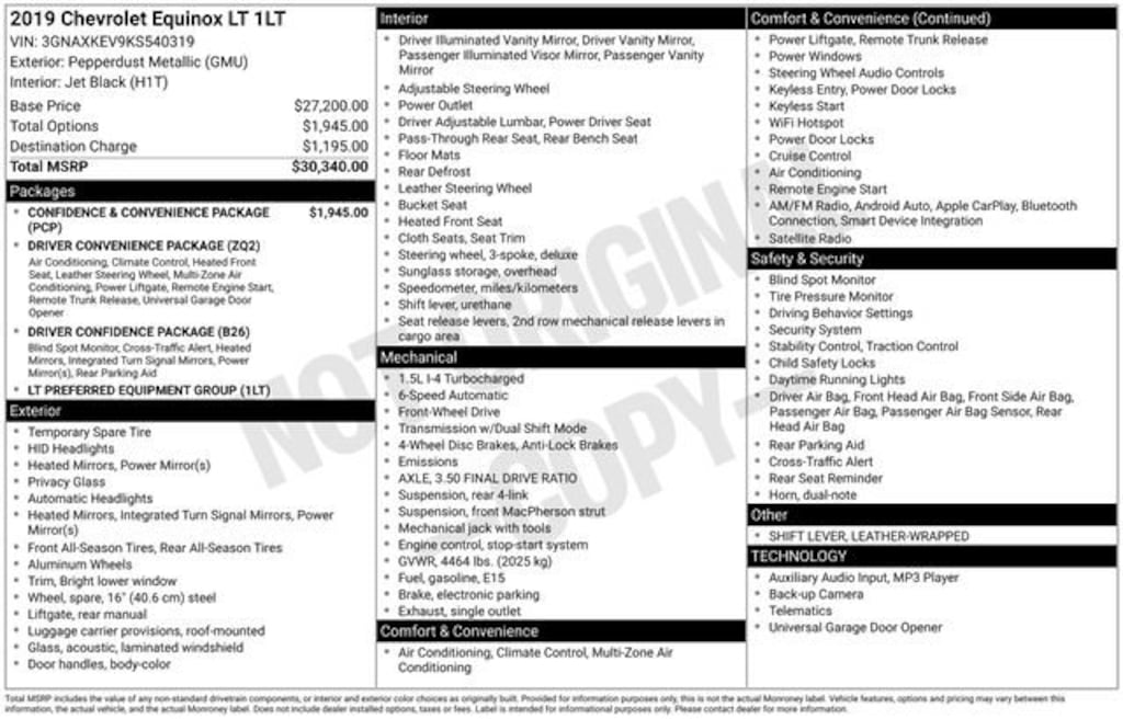 Used 2019 Chevrolet Equinox LT SUV