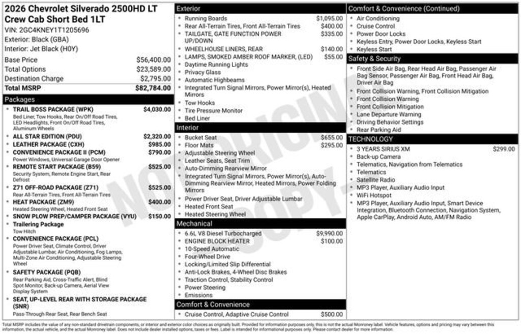 New 2026 Chevrolet Silverado 2500 HD LT Truck