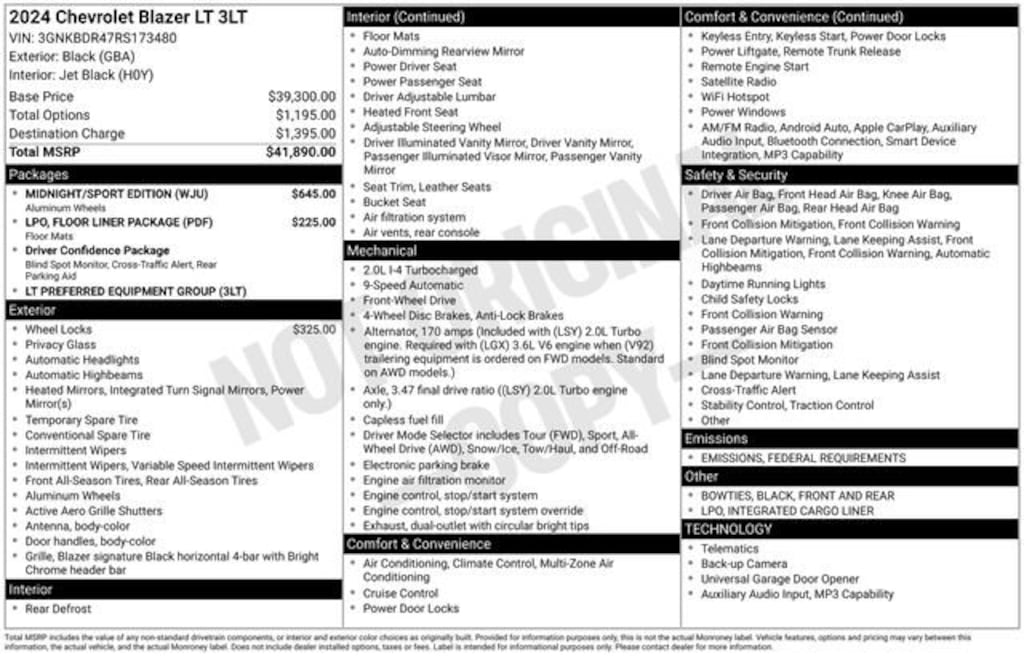 Used 2024 Chevrolet Blazer 3LT SUV