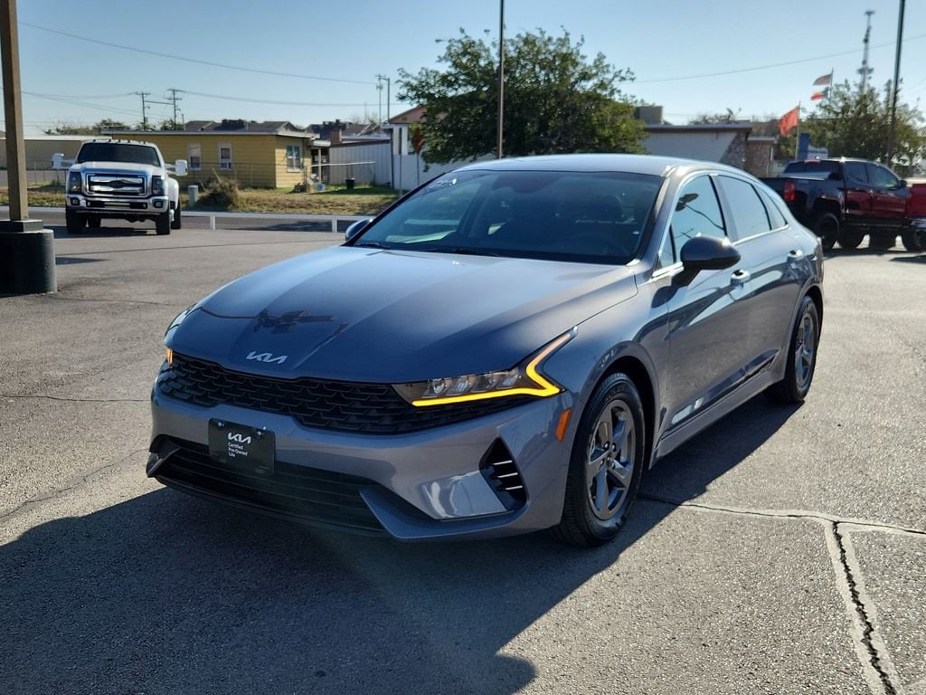 Used 2022 Kia K5 LXS with VIN 5XXG14J29NG095795 for sale in Odessa, TX