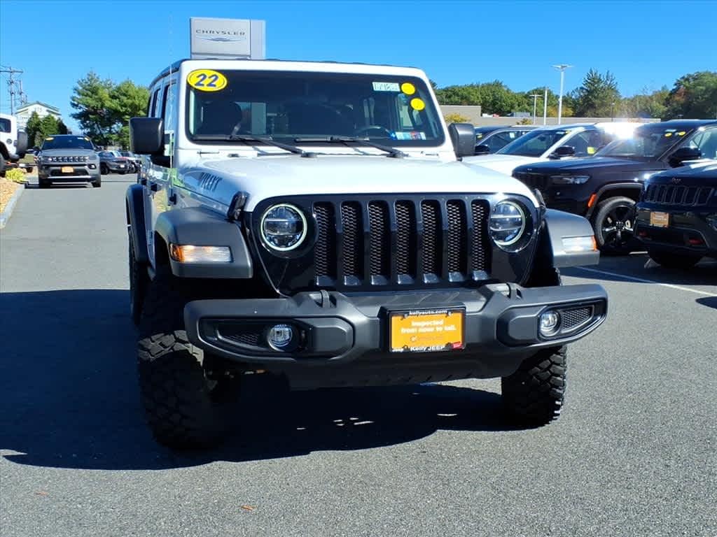 Certified 2022 Jeep Wrangler Unlimited Willys 4x4