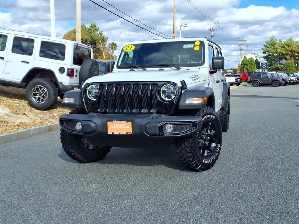 Certified 2021 Jeep Wrangler Unlimited Willys 4x4