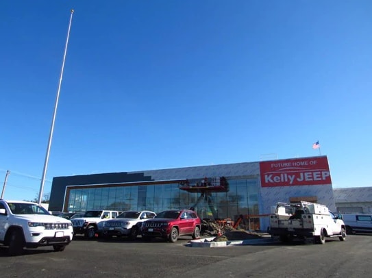 Exterior of New Kelly Jeep Chrysler Building Under Construction