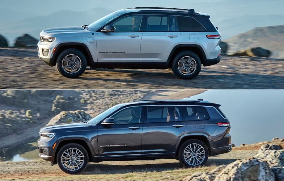 From top to bottom: Jeep Grand Cherokee and Grand Cherokee L | Photo courtesy: Autoblog