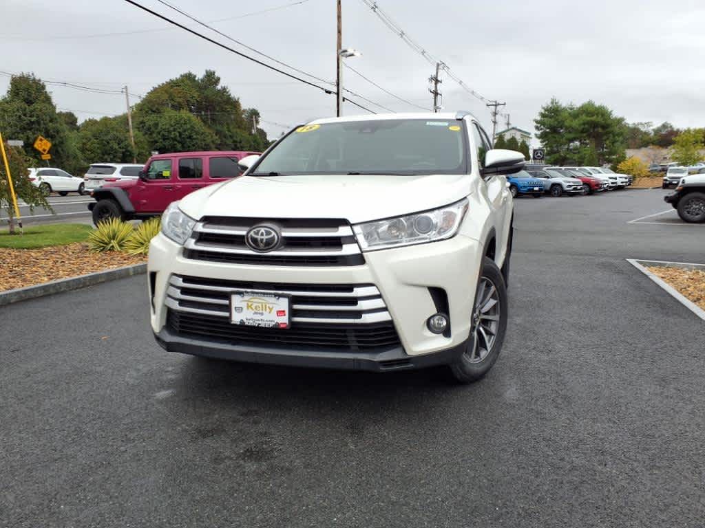 Certified 2018 Toyota Highlander XLE with VIN 5TDJZRFH0JS523268 for sale in Lynnfield, MA