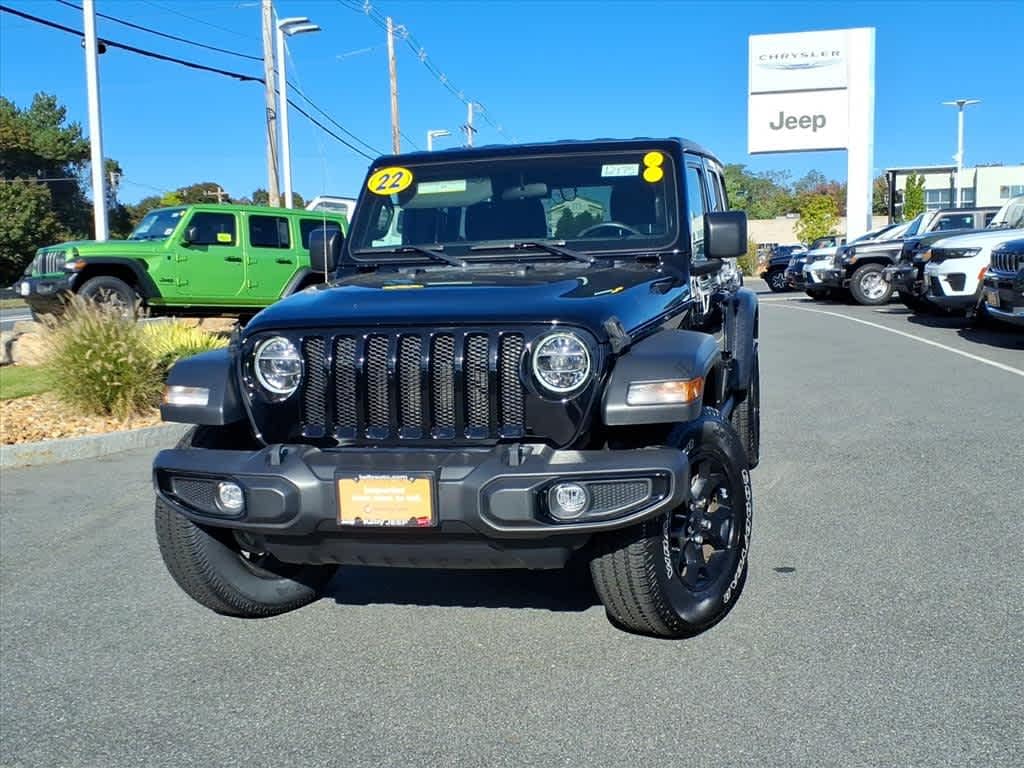 Certified 2022 Jeep Wrangler Unlimited Willys 4x4