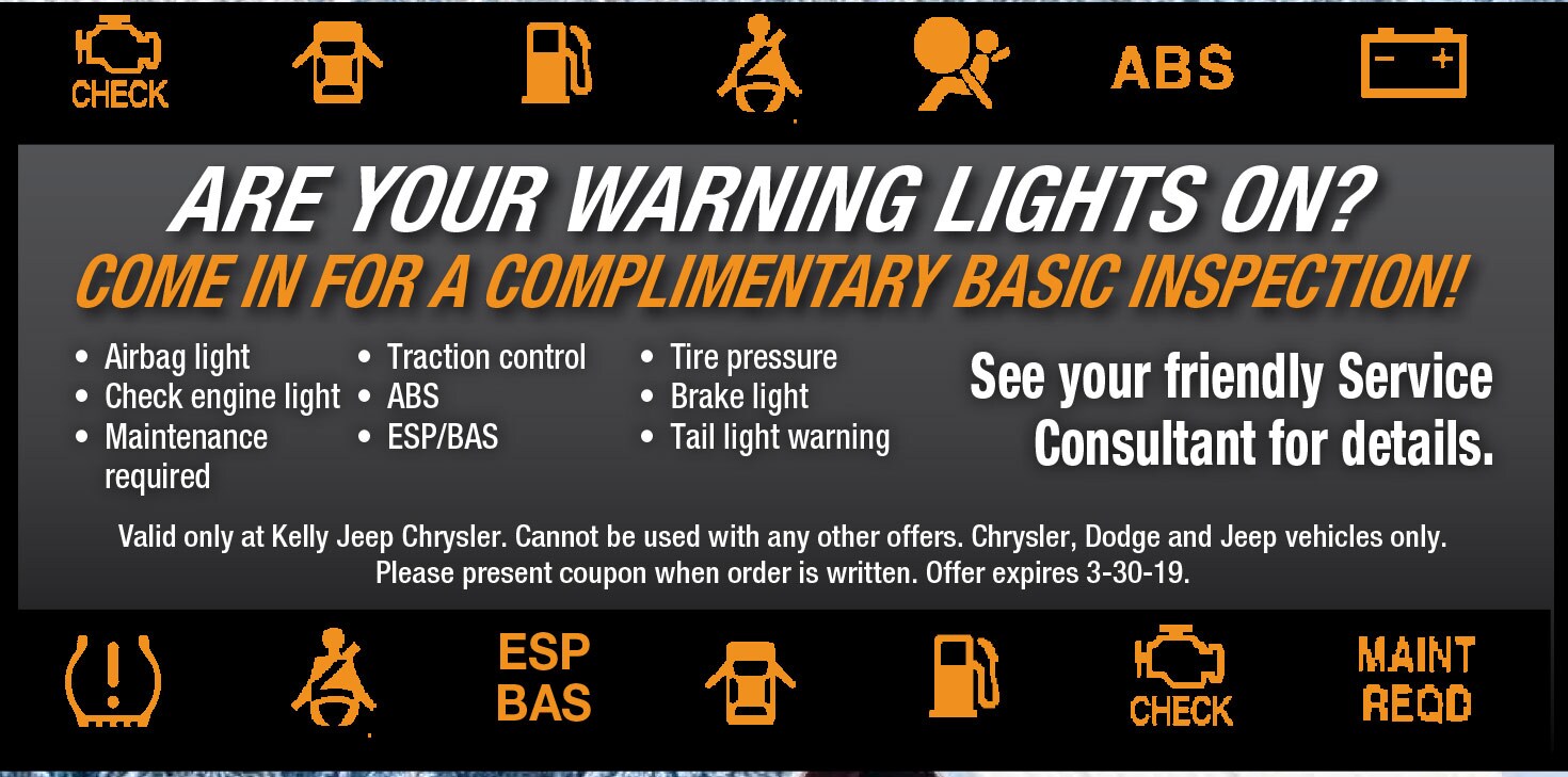 Jeep Chrysler Service Specials Kelly Jeep Chrysler Servicing