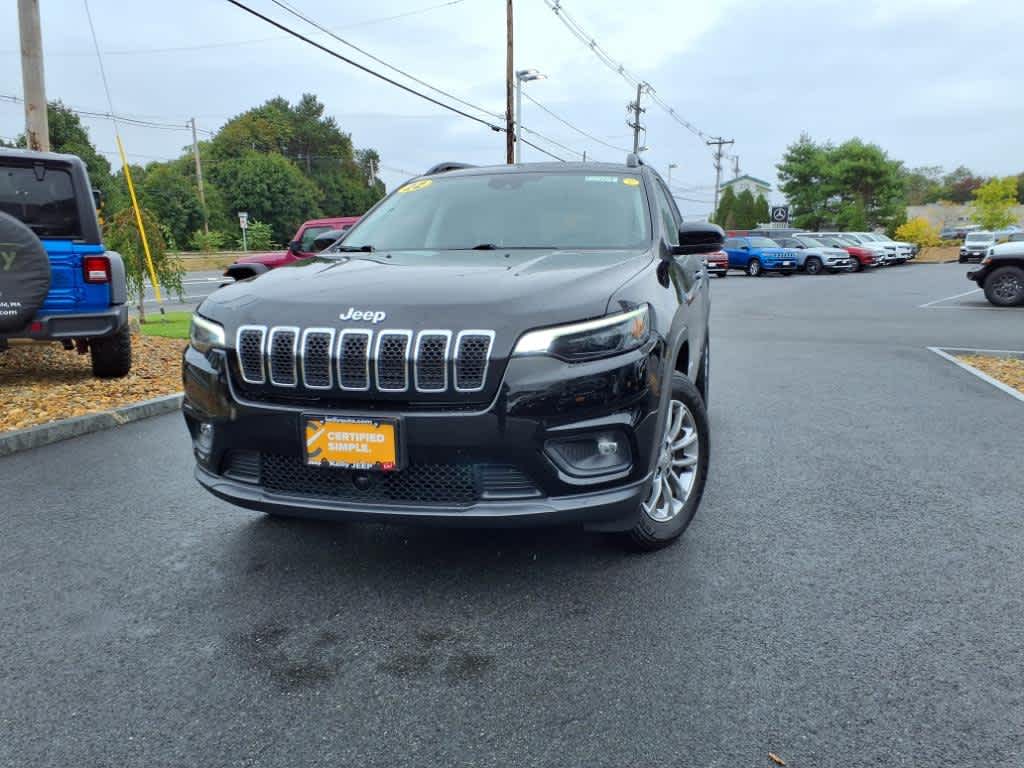 Certified 2022 Jeep Cherokee Latitude Lux with VIN 1C4PJMMX8ND530503 for sale in Lynnfield, MA