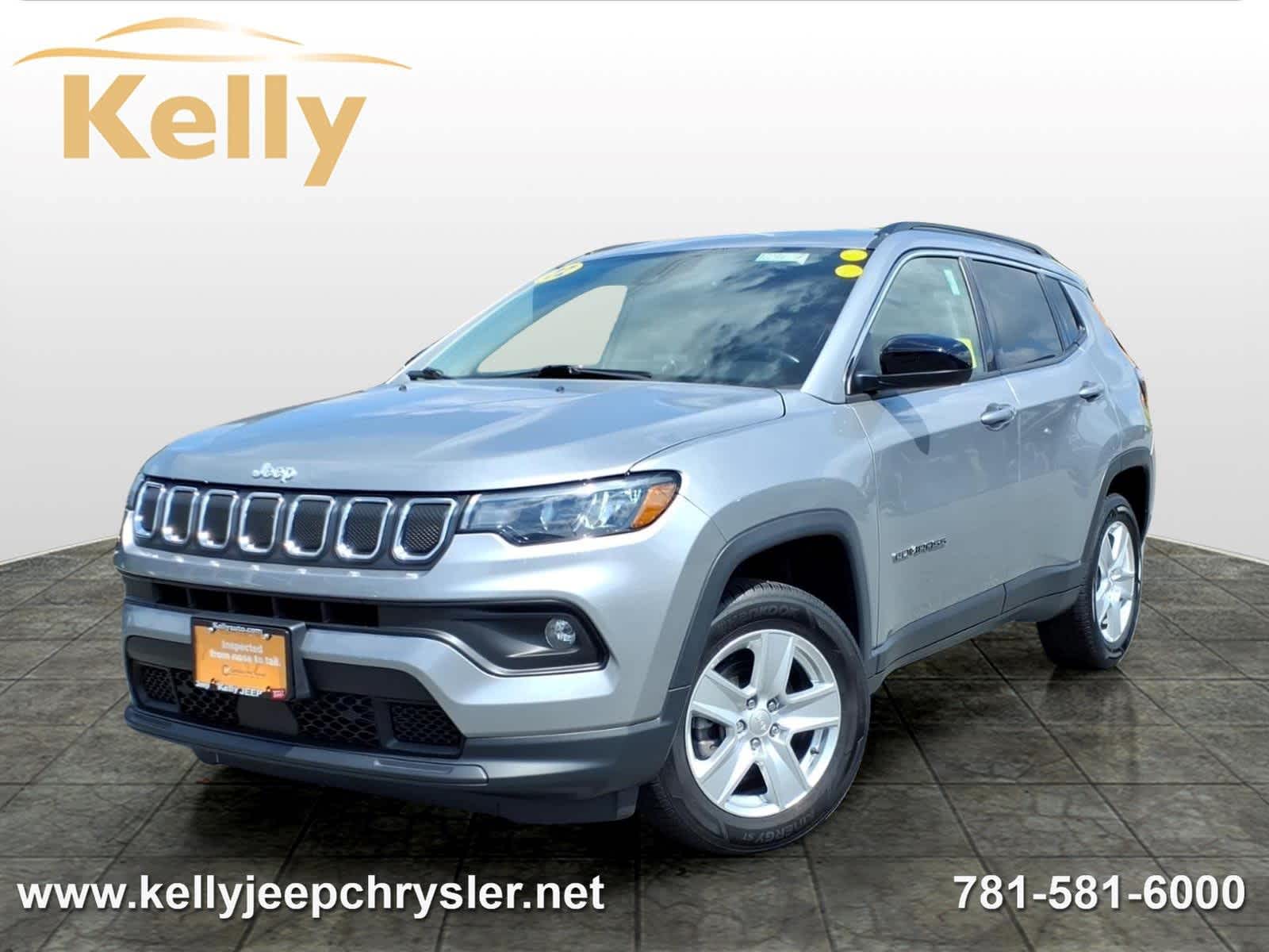 Certified 2022 Jeep Compass Latitude with VIN 3C4NJDBB8NT161540 for sale in Lynnfield, MA