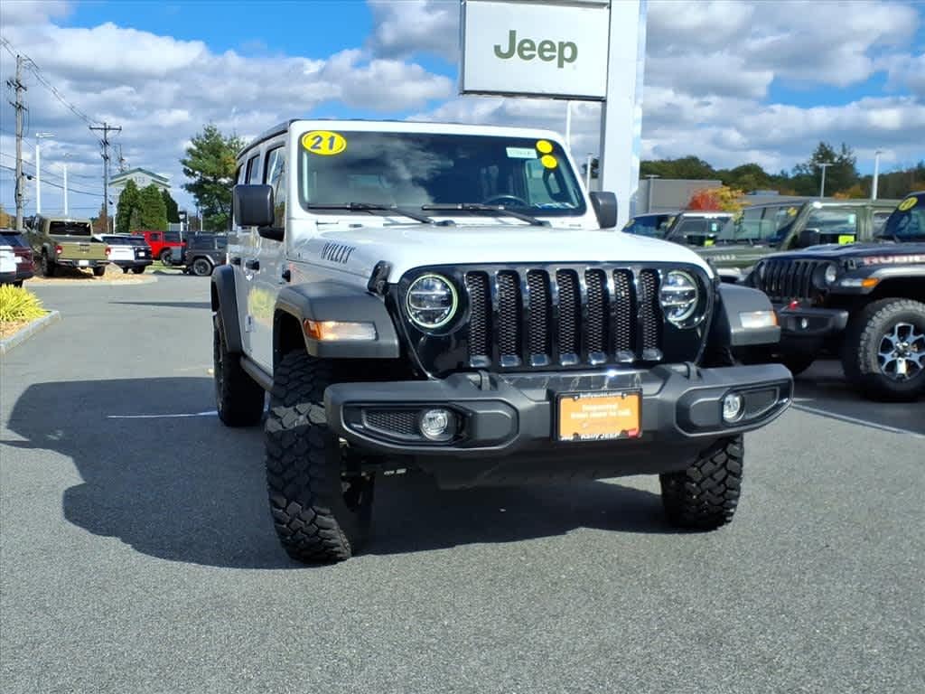 Certified 2021 Jeep Wrangler Unlimited Willys 4x4