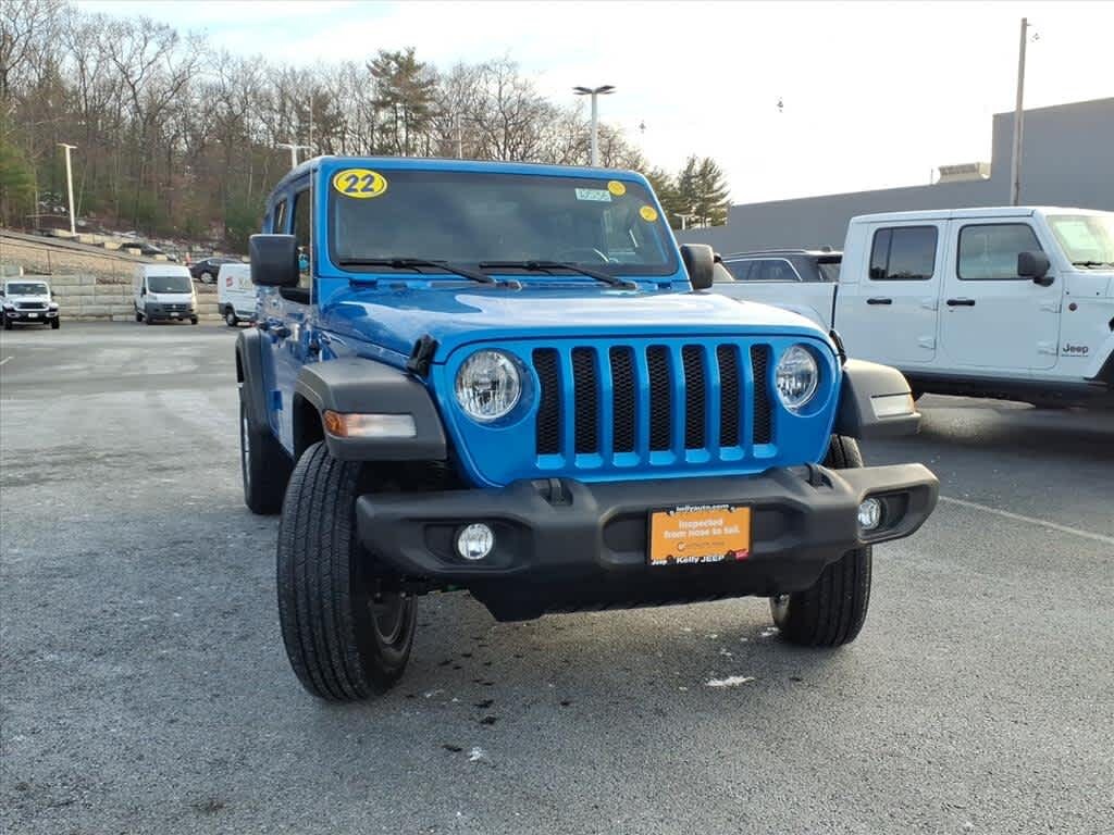 Certified 2022 Jeep Wrangler Unlimited Sky One–Touch® Power–Top Sport S 4x4