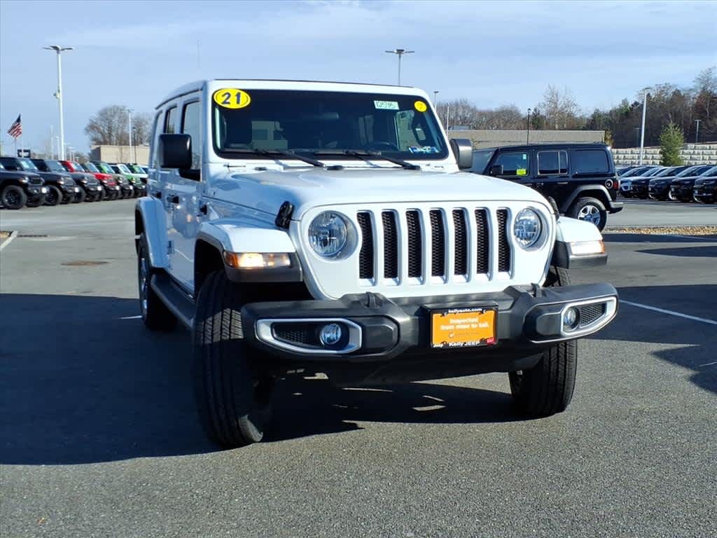 Certified 2021 Jeep Wrangler Unlimited Sky One–Touch® Power–Top Sahara 4x4