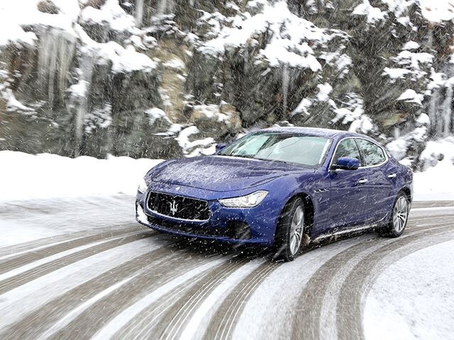Maserati Ghibli is available to take on a drive during the Snowmaster Experience Lapland 2016