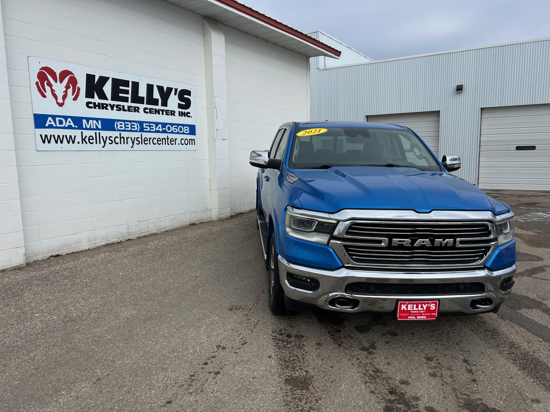 Used 2021 RAM Ram 1500 Pickup Laramie with VIN 1C6SRFJT9MN778226 for sale in Ada, Minnesota