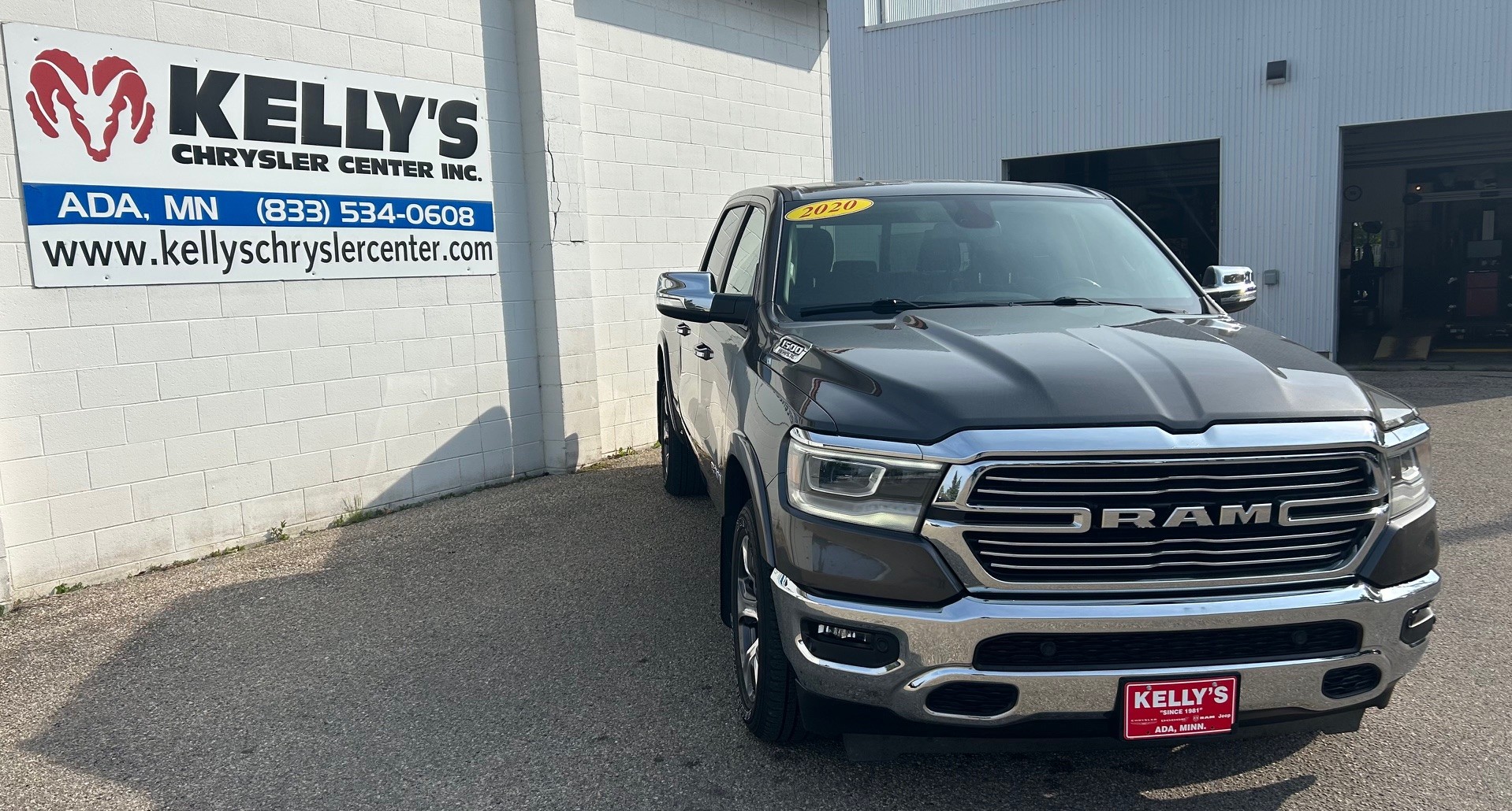 Used 2020 RAM Ram 1500 Pickup Laramie with VIN 1C6SRFRT7LN293103 for sale in Ada, Minnesota