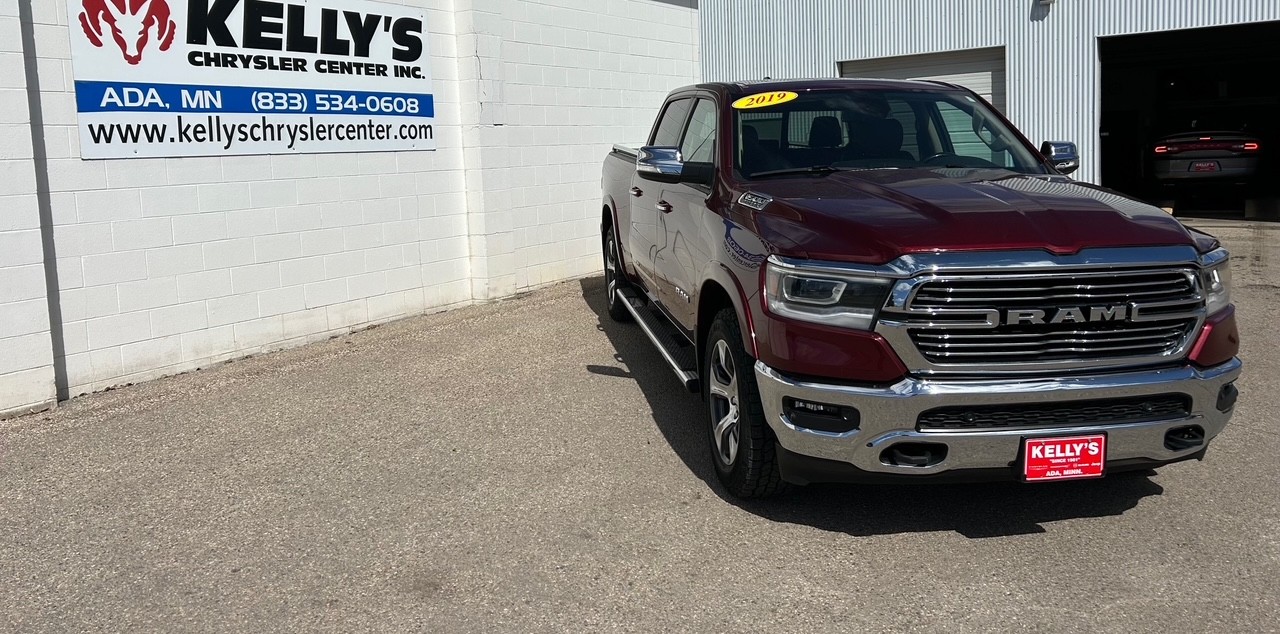 Used 2019 RAM Ram 1500 Pickup Laramie with VIN 1C6SRFRT5KN825592 for sale in Ada, Minnesota