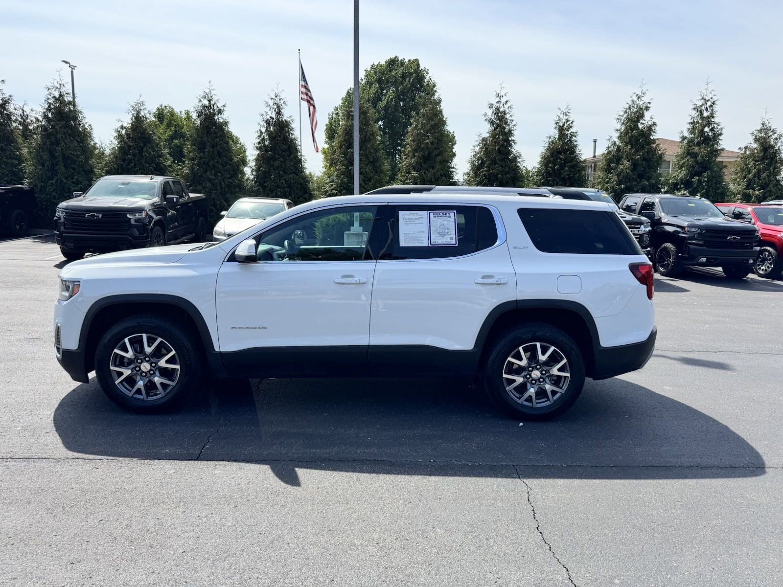 Certified 2023 GMC Acadia SLT with VIN 1GKKNUL47PZ211285 for sale in Greendale, IN