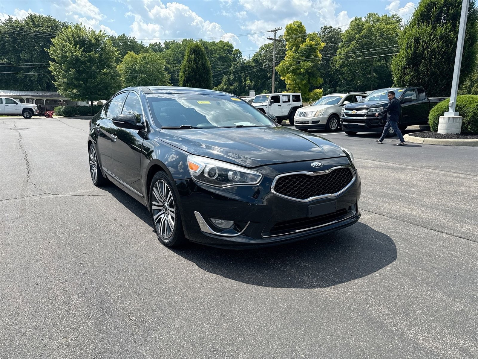 Used 2014 Kia Cadenza Premium with VIN KNALN4D76E5120776 for sale in Greendale, IN