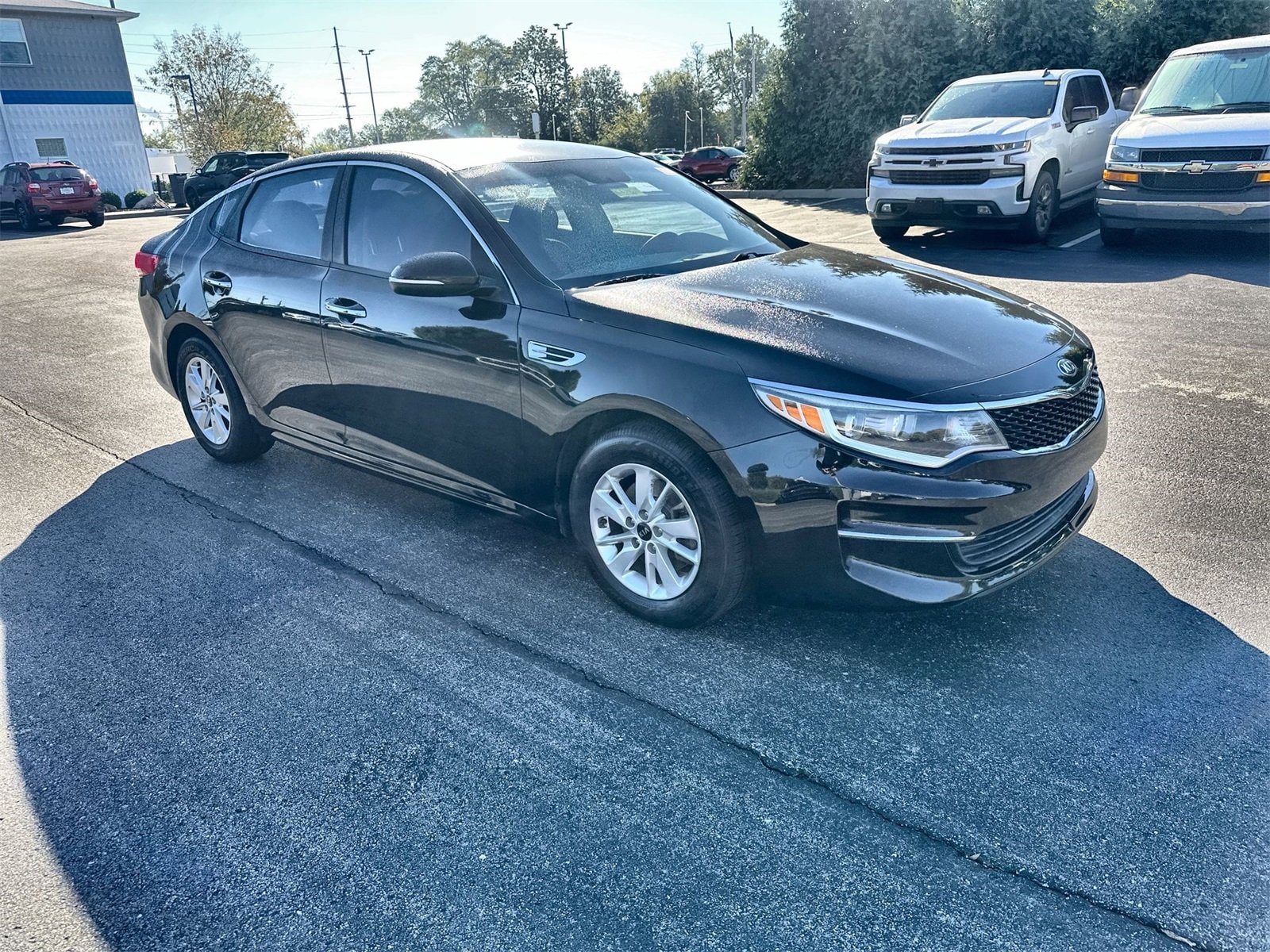 Used 2018 Kia Optima LX with VIN 5XXGT4L34JG183213 for sale in Greendale, IN