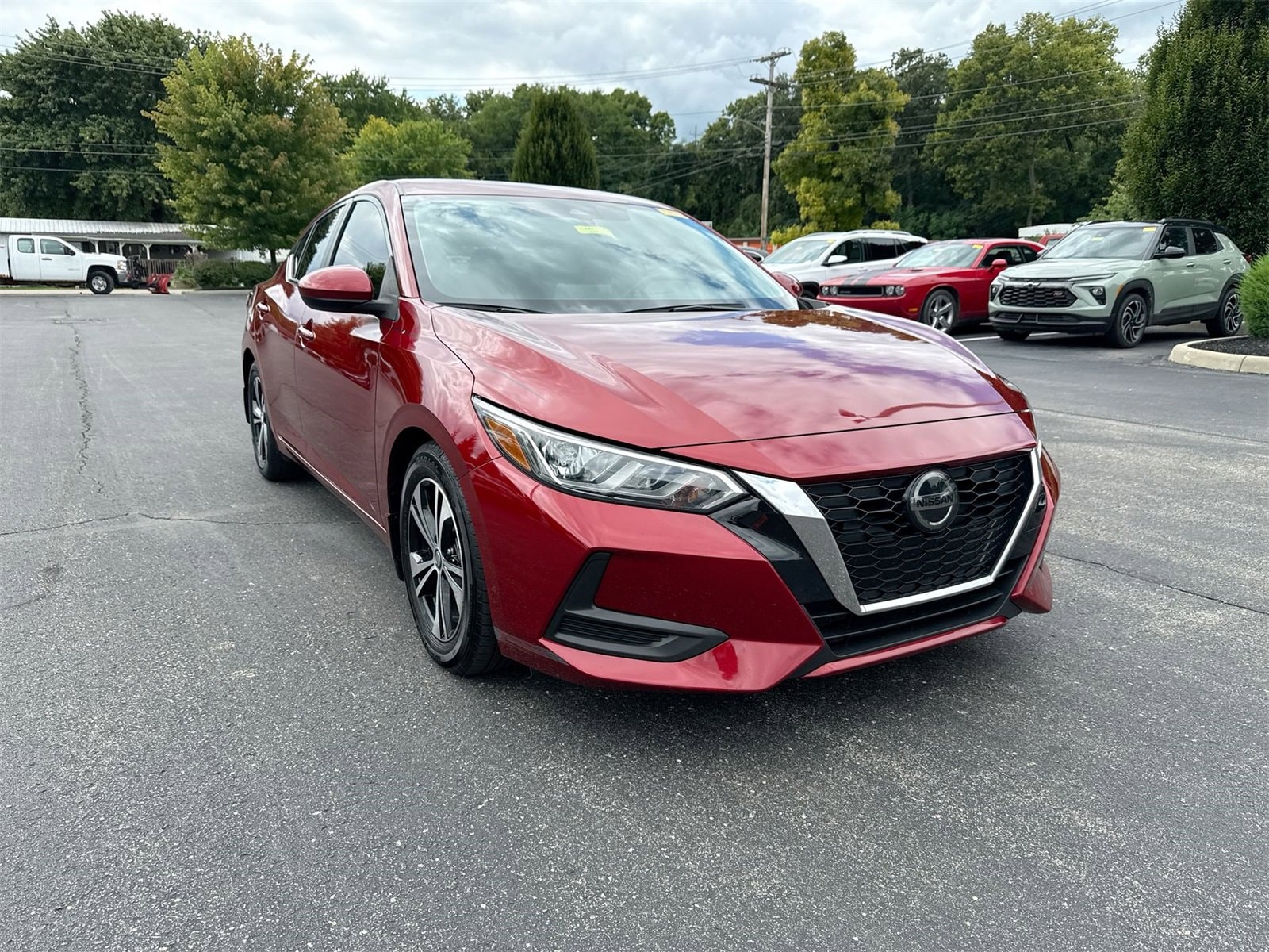 Used 2021 Nissan Sentra SV with VIN 3N1AB8CVXMY240952 for sale in Greendale, IN
