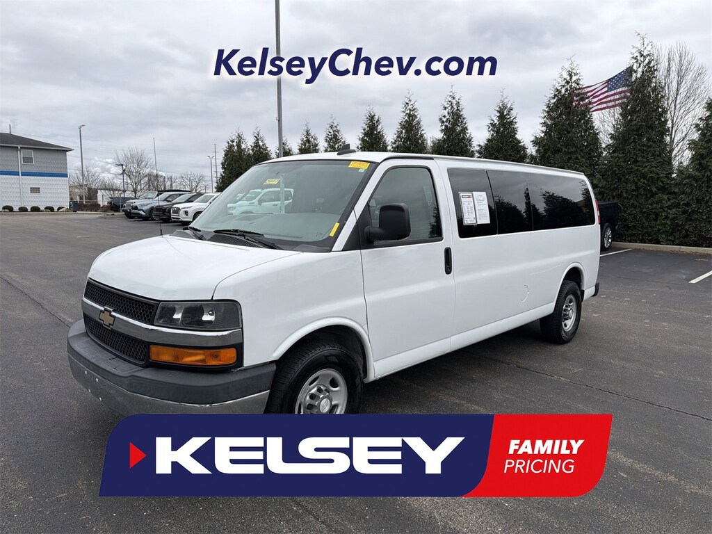 Used 2017 Chevrolet Express Passenger 3500 LT Van Extended Passenger Van