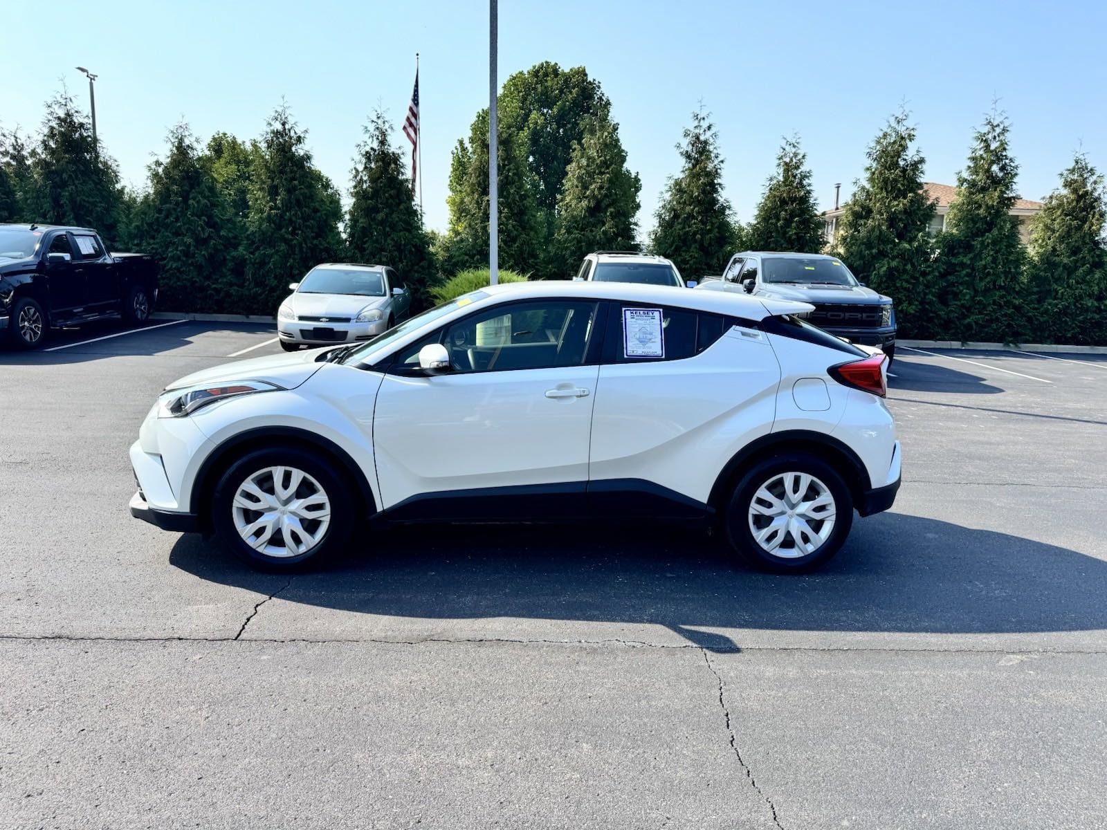 Used 2019 Toyota C-HR LE with VIN JTNKHMBX8K1051709 for sale in Greendale, IN