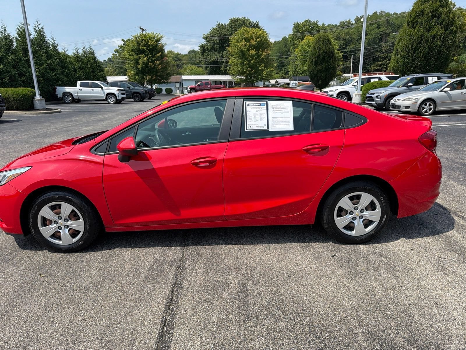 Used 2017 Chevrolet Cruze LS with VIN 1G1BC5SM6H7121737 for sale in Greendale, IN