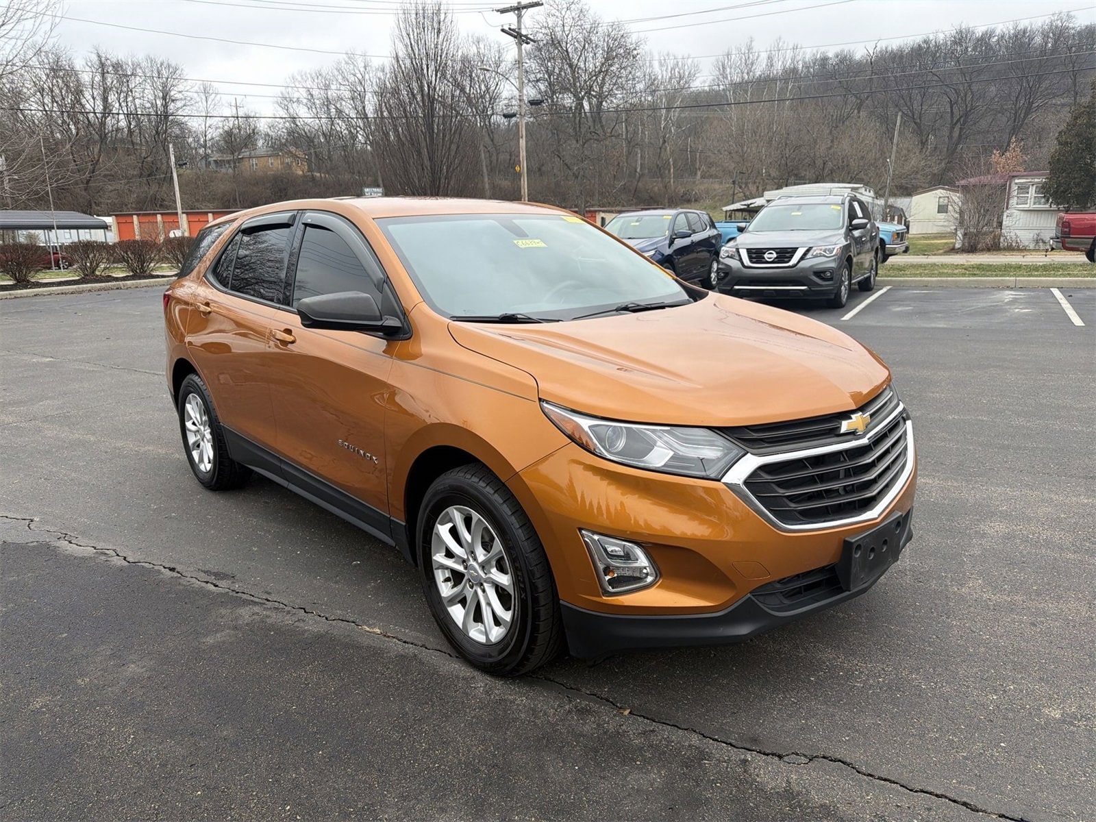 Used 2018 Chevrolet Equinox LS with VIN 2GNAXHEV7J6143143 for sale in Greendale, IN
