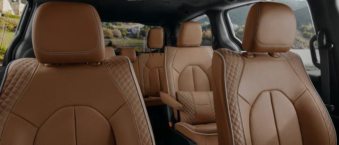 The front interior of a pacifica.