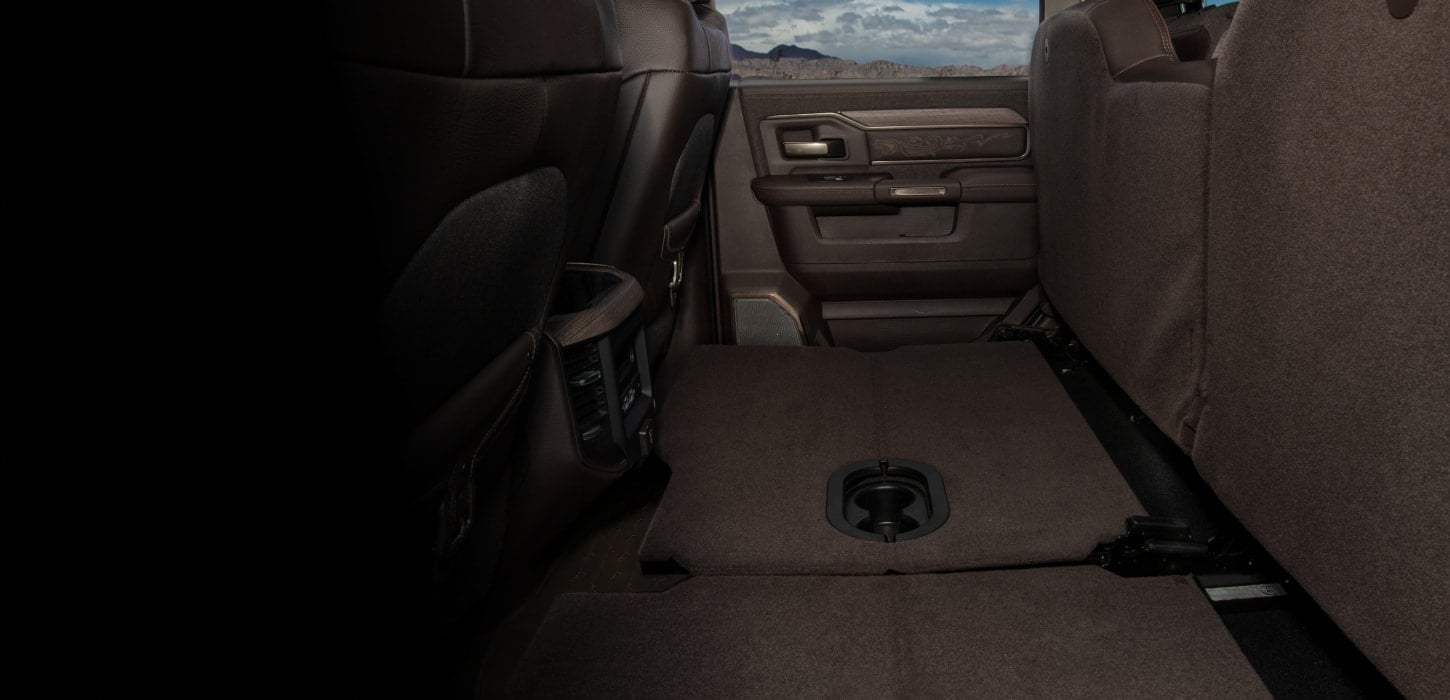 2026 Ram 2500 interior and cargo FOLD-FLAT LOAD FLOOR WITH UNDER-SEAT STORAGE