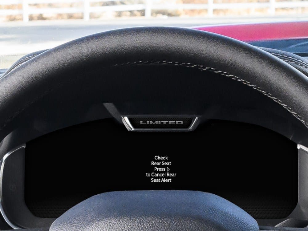 2026 Ram 2500 rear seat reminder