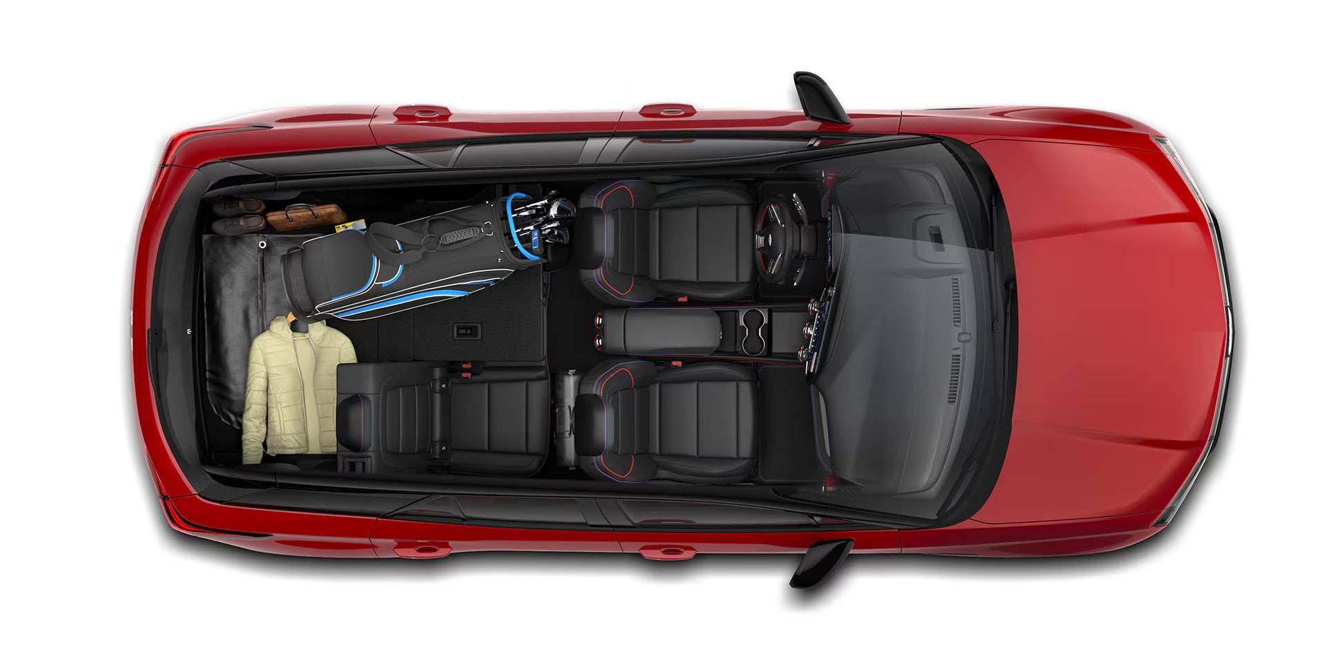 2027 Chevrolet Blazer EV interior seating and cargo area