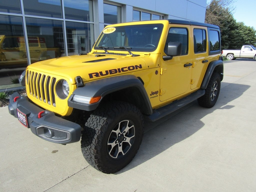 Used 2019 Jeep Wrangler Unlimited Rubicon with VIN 1C4HJXFN7KW545155 for sale in Jackson, Minnesota